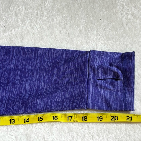 Pinspark Women's Heathered Purple Workout Sporty Zip Hooded Jacket Size M - Picture 6 of 10